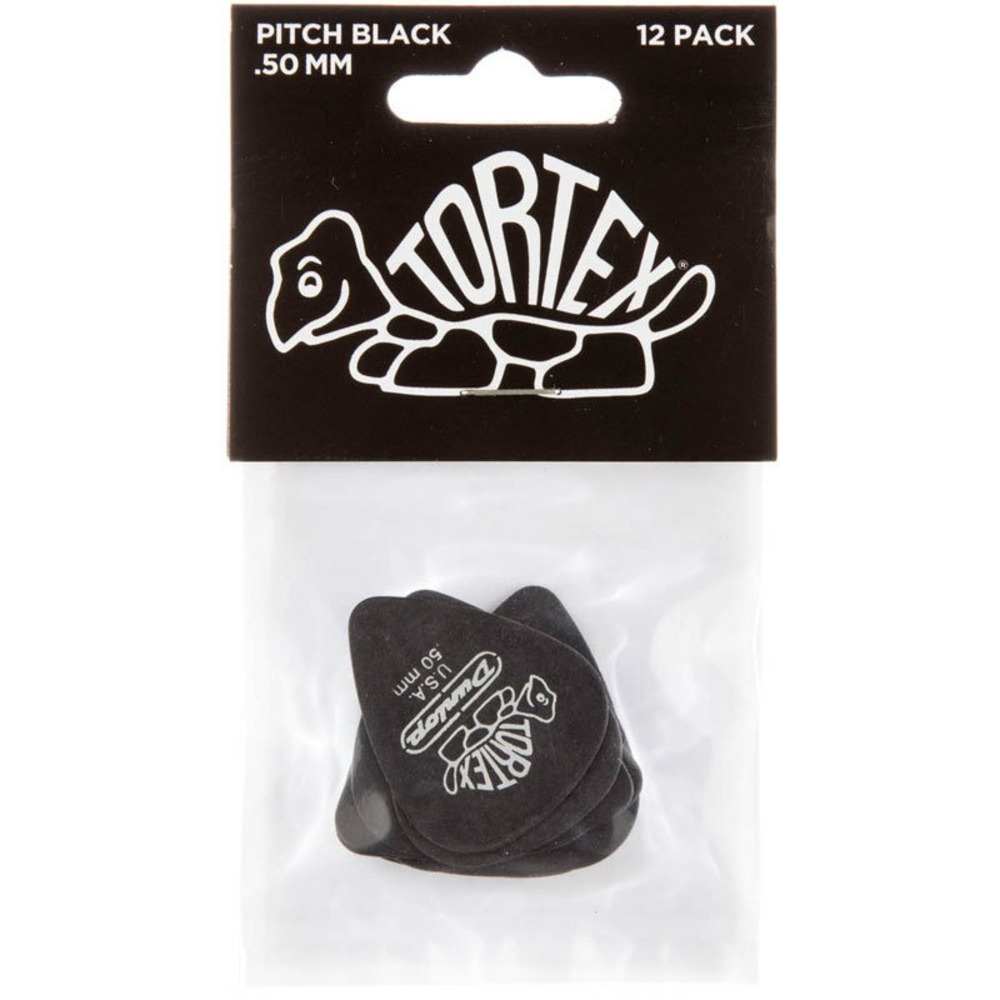 Медиатор DUNLOP 488P.50 Tortex Pitch Black Standard