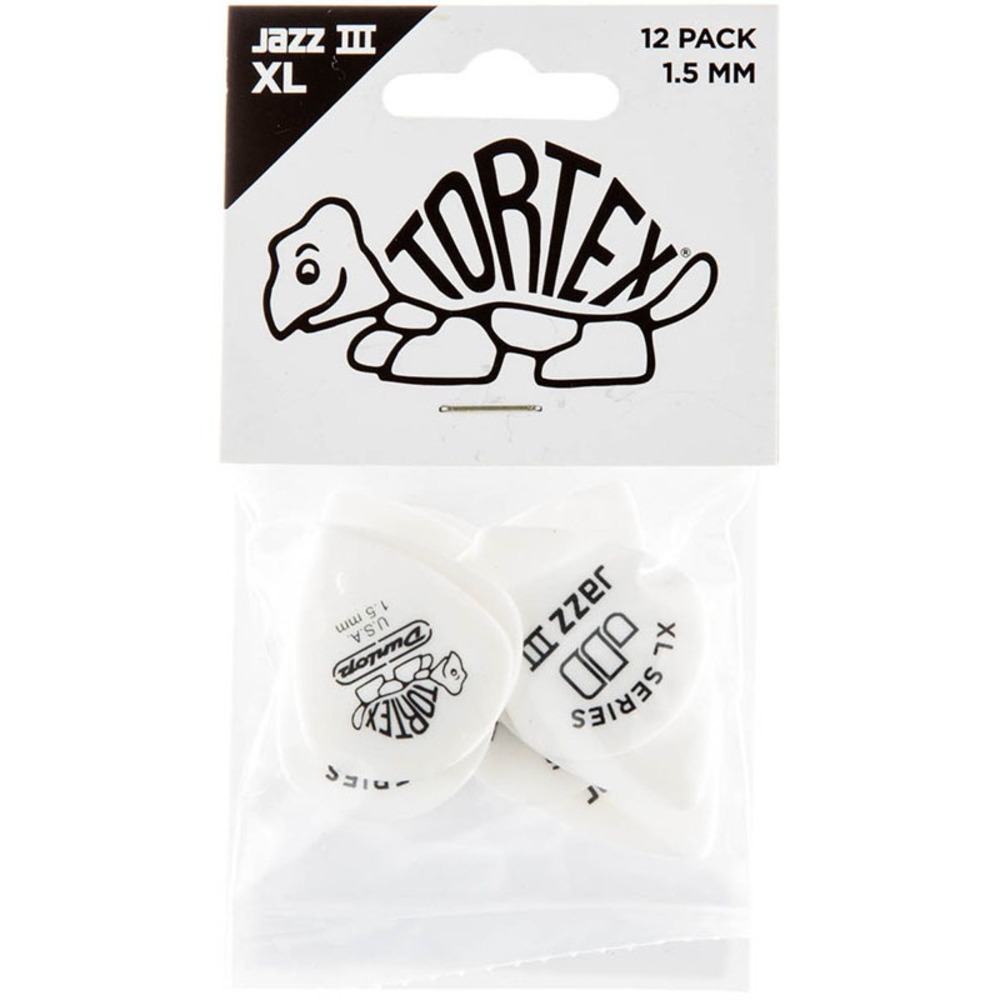 Медиатор DUNLOP 498P1.5 Tortex Jazz III XL