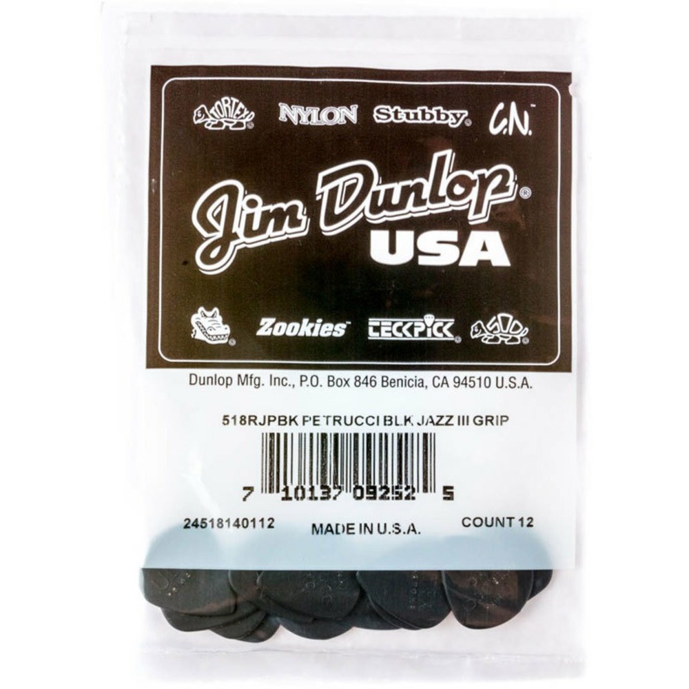 Медиатор DUNLOP 518RJPBK Primetone John Petrucci Signature