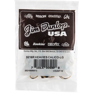 Медиаторы на большой палец DUNLOP 9216R Heavies Thumbpicks Calico Large