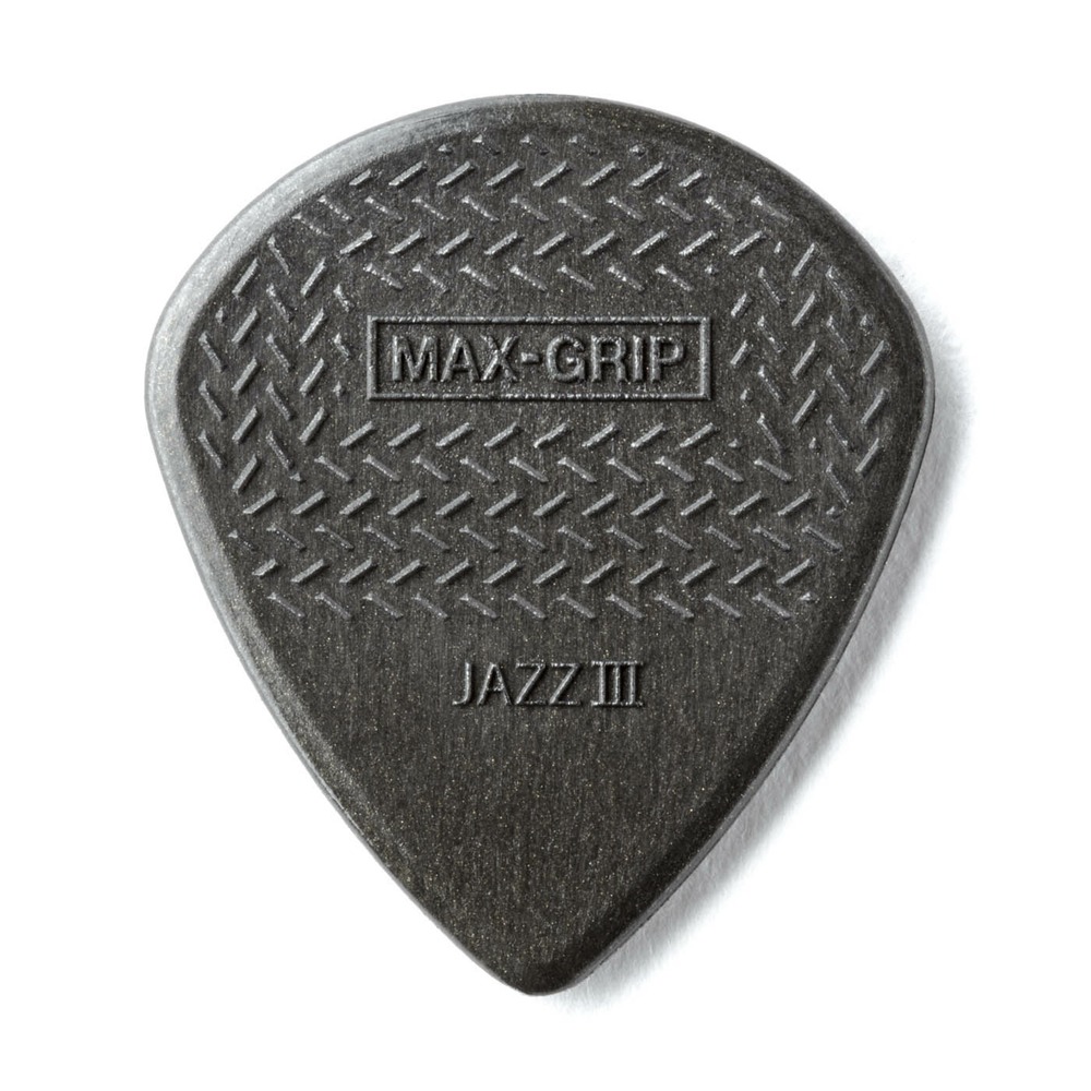 Медиатор DUNLOP 471R3C MAX-GRIP Jazz III Carbon fiber