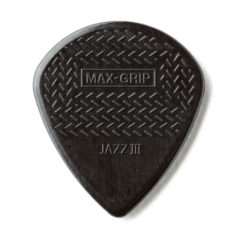 Медиатор DUNLOP 471R3S MAX-GRIP Jazz III Black Stiffo