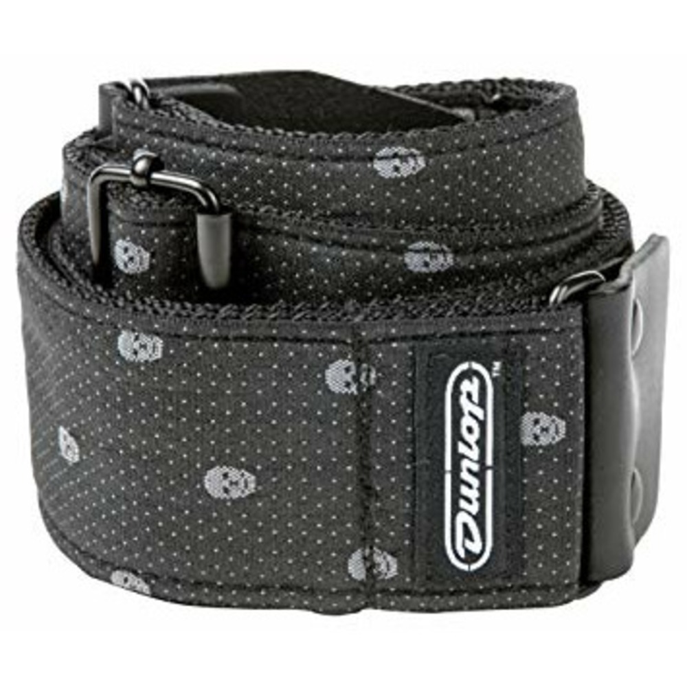 Ремень для гитары DUNLOP D67-07 Jacquard Strap Grey Skull