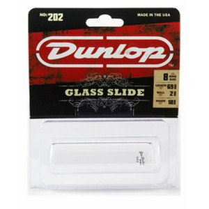 Слайд для гитар DUNLOP 202 Tempered Glass Regular Medium 18 x 22 x 69mm rs 8