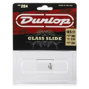 Слайд для гитар DUNLOP 204 Tempered Glass Medium Medium Knuckle 20 x 25 x 28mm rs 10-11