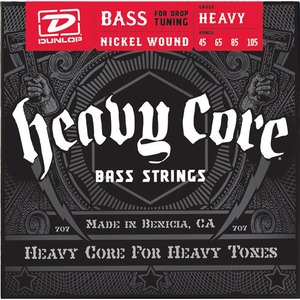 Струны для бас-гитары DUNLOP DBHCN Heavy Core Bass NPS 45-105 Heavy