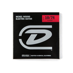 Струны для 8-ми струнной электрогитары DUNLOP DEN Nickel Plated Steel 10-74 8 String