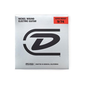 струны для 8-ми струнной электрогитары DUNLOP DESBN Super Bright 09-74 8 String