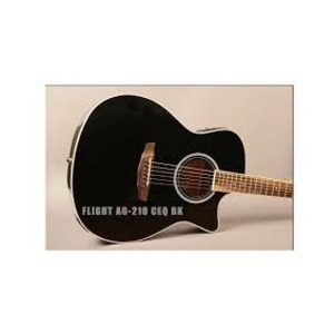 Электроакустическая гитара Flight AG-210 CEQ BK