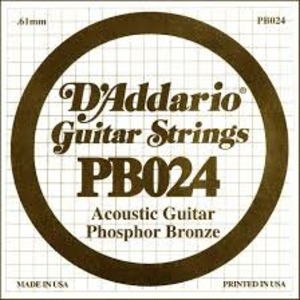 Струна одиночная для акустической гитары DAddario PB024