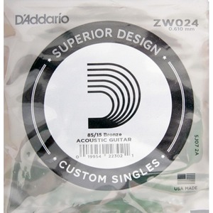 Струна одиночная для акустической гитары DAddario ZW024
