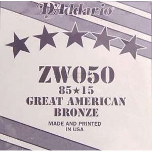 Струна одиночная для акустической гитары DAddario ZW050