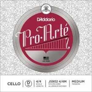 Струна D/Ре для виолончели размером 4/4 DAddario J5902-4/4M Pro-Arte