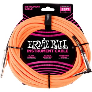 Кабель инструментальный угловой Ernie Ball 6067 7.6m