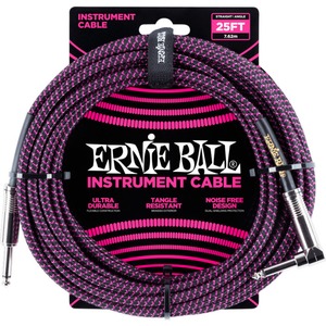 Кабель инструментальный угловой Ernie Ball 6068 7.62m