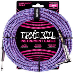 Кабель инструментальный угловой Ernie Ball 6069 7.62m
