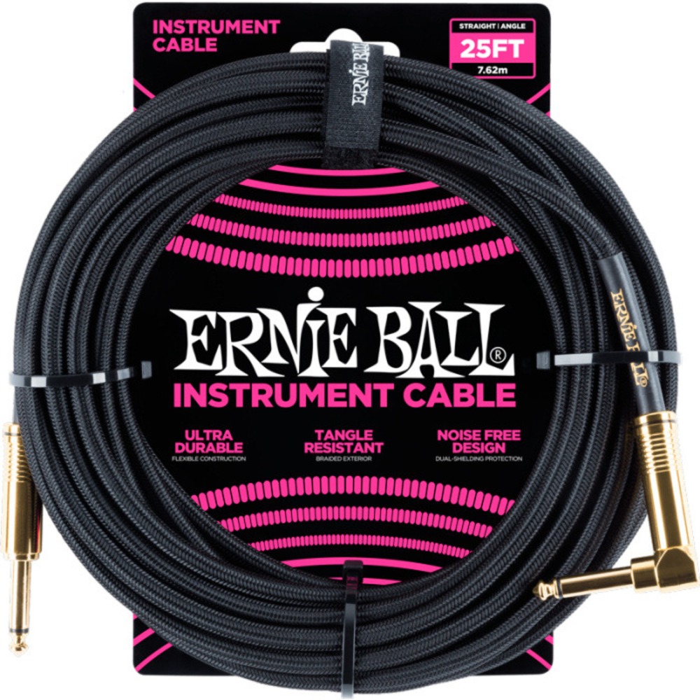 Кабель инструментальный угловой Ernie Ball 6058 7.62m