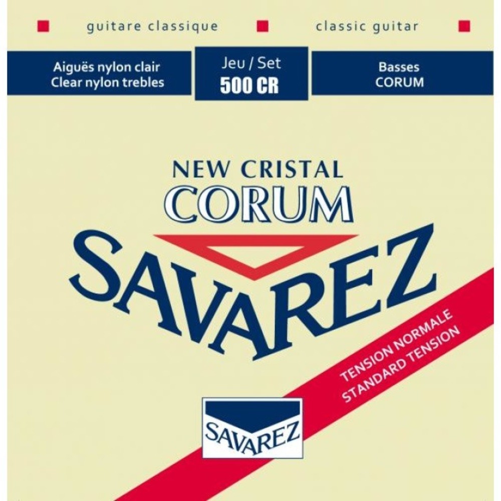 Струны для классической гитары Savarez 500CR Corum New Cristal Red standard tension
