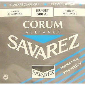 Струны для классической гитары Savarez 500AJ Corum Alliance Blue high tension