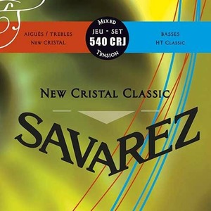 Струны для классической гитары Savarez 540CRJ New Cristal Classic Red/Blue medium-high tension