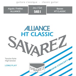 Струны для классической гитары Savarez 540J Alliance HT Classic Blue high tension