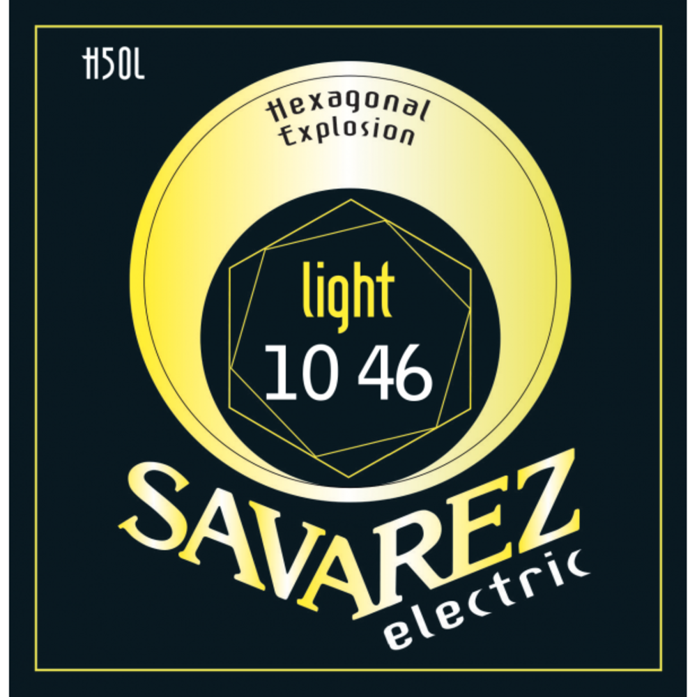 Струны для электрогитары Savarez H50L Hexagonal Explosion Light