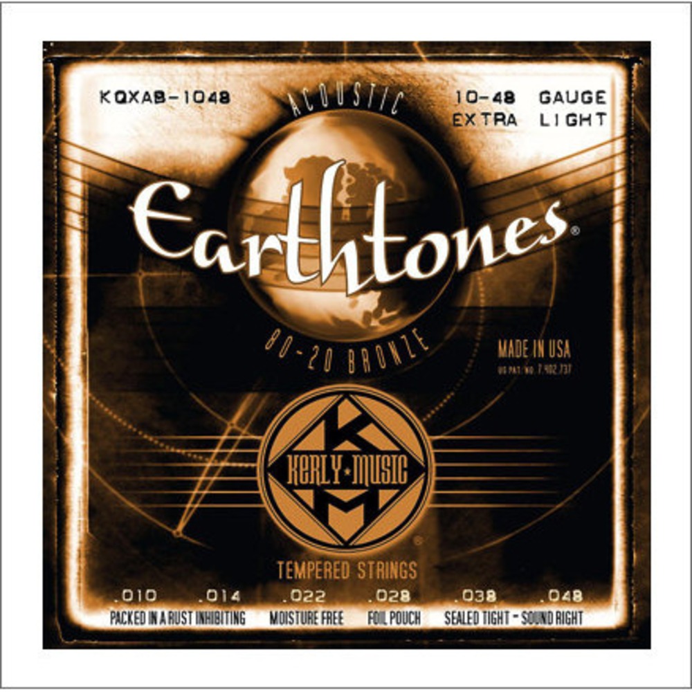 Струны для акустической гитары Kerly Music KQXAB-1048 Earthtones 80/20 Bronze Tempered