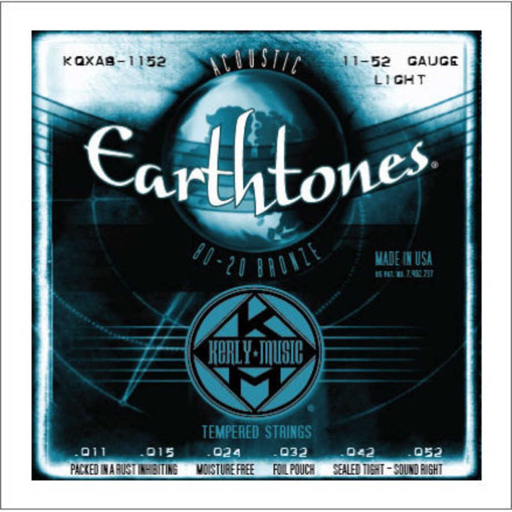 Струны для акустической гитары Kerly Music KQXAB-1152 Earthtones 80/20 Bronze Tempered