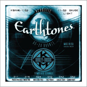 Струны для акустической гитары Kerly Music KQXAB-1152 Earthtones 80/20 Bronze Tempered