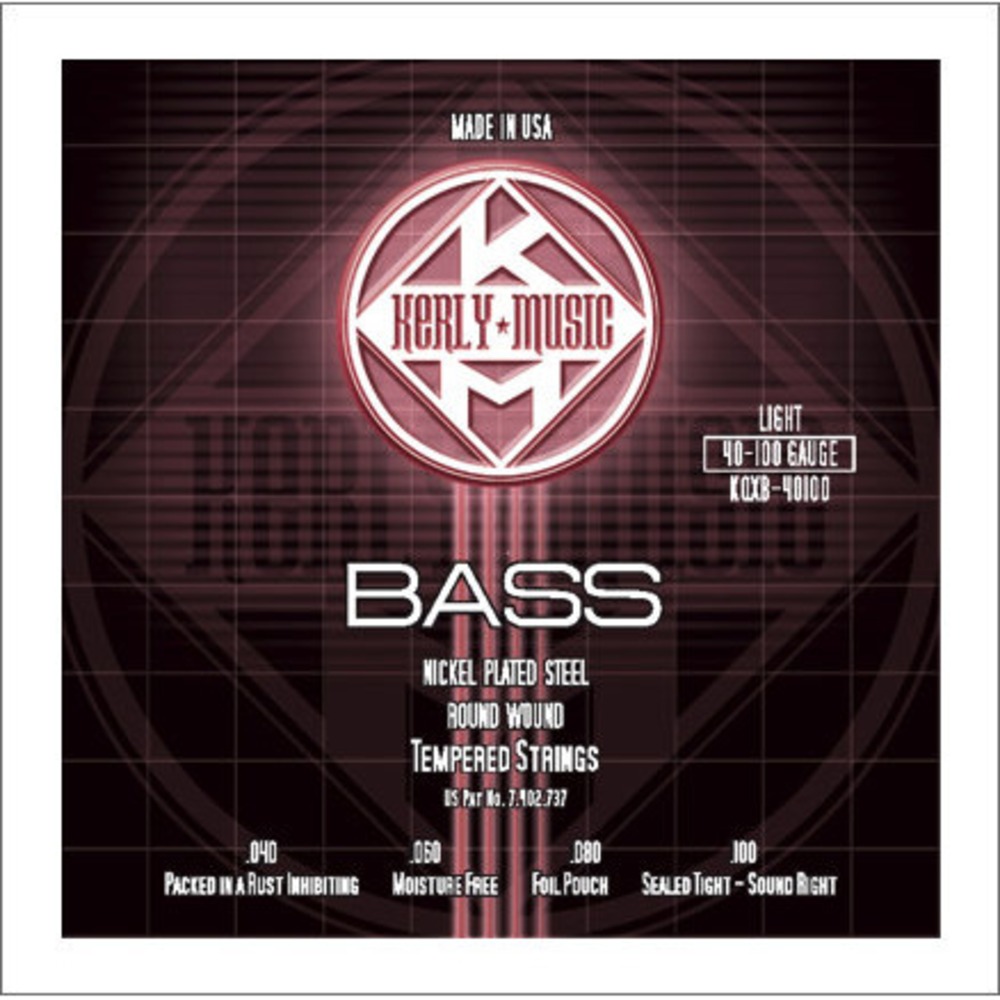 Струны для бас-гитары Kerly Music KQXB-40100 Nickel Plated Steel Tempered