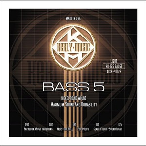 Струны для бас-гитары Kerly Music KQXB-40125 Nickel Plated Steel Tempered 5 Strings