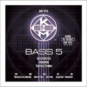 Струны для бас-гитары Kerly Music KQXB-45130 Nickel Plated Steel Tempered 5 Strings