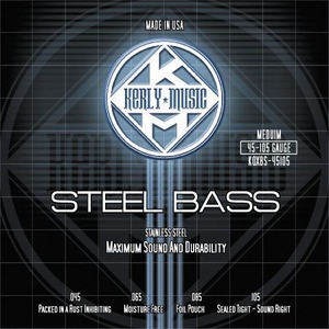 Струны для бас-гитары Kerly Music KQXBS-45105 Stainless Steel Tempered