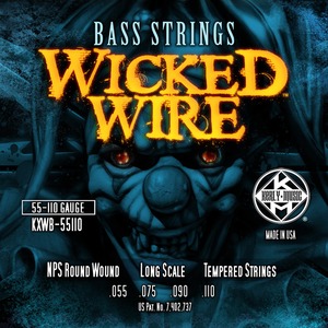Струны для бас-гитары Kerly Music KXWB-55110 Wicked Wire Nickel Plated Steel Tempered