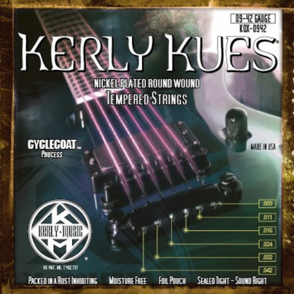 Струны для электрогитары Kerly Music KQX-0942 Kues Nickel Plated Steel Tempered