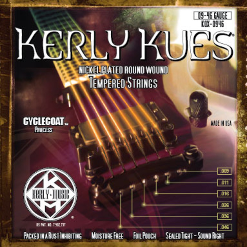 Струны для электрогитары Kerly Music KQX-0946 Kues Nickel Plated Steel Tempered
