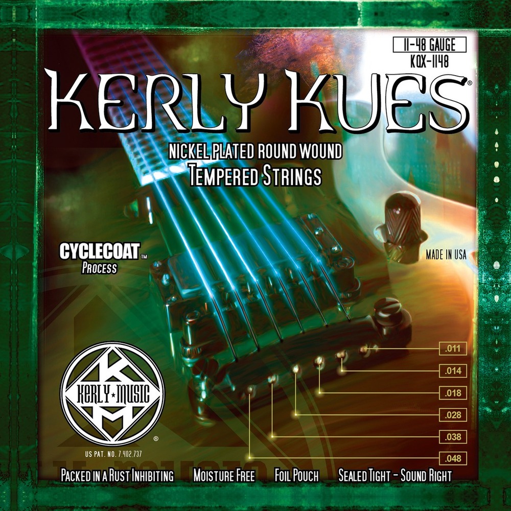 Струны для электрогитары Kerly Music KQX-1148 Kues Nickel Plated Steel Tempered
