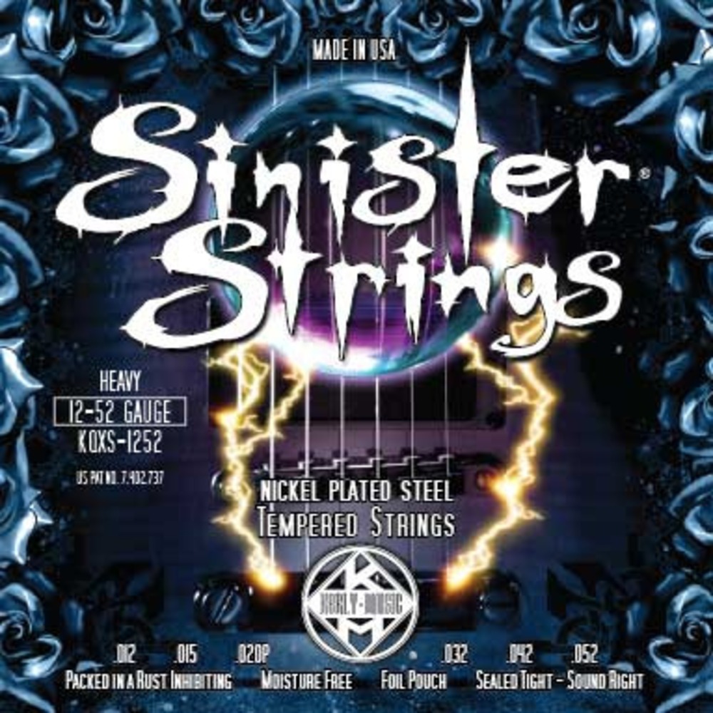Струны для электрогитары Kerly Music KQXS-1252 Sinister Nickel Plated Steel Tempered