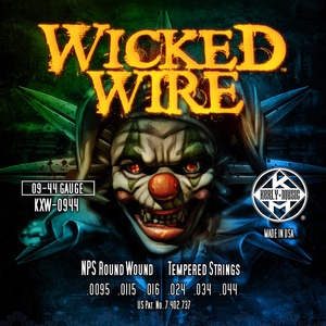 Струны для электрогитары Kerly Music KXW-0944 Wicked Wire Roundwound Tempered
