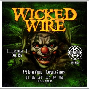 Струны для электрогитары Kerly Music KXW-1156 Wicked Wire Roundwound Tempered