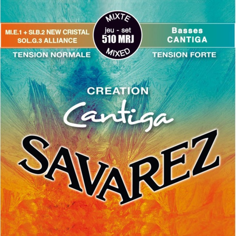 Струны для классической гитары Savarez 510MRJ Creation Cantiga Blue/Red Mixed Tension