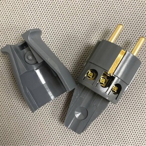 Разъем EU Schuko Supra Mains Plug/M SW-EU Bulk