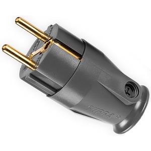 Разъем EU Schuko Supra Mains Plug/M SW-EU Bulk