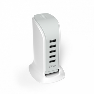 Сетевое зарядное устройство универсальное Ritmix RM-5055AC white