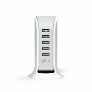 Сетевое зарядное устройство универсальное Ritmix RM-5055AC white