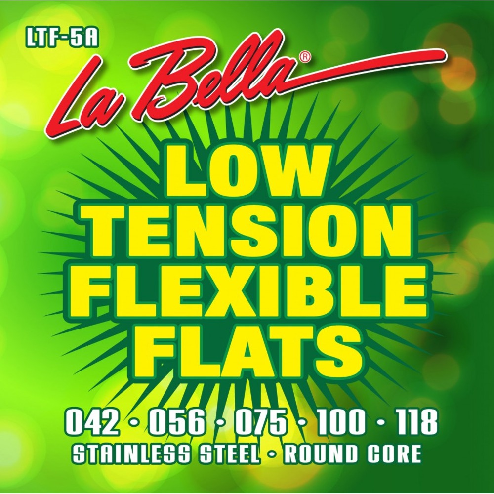 Струны для бас-гитары La Bella LTF-5A Low Tension Flexible Flats