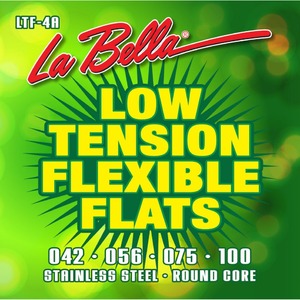 Струны для бас-гитары La Bella LTF-4A Low Tension Flexible Flats