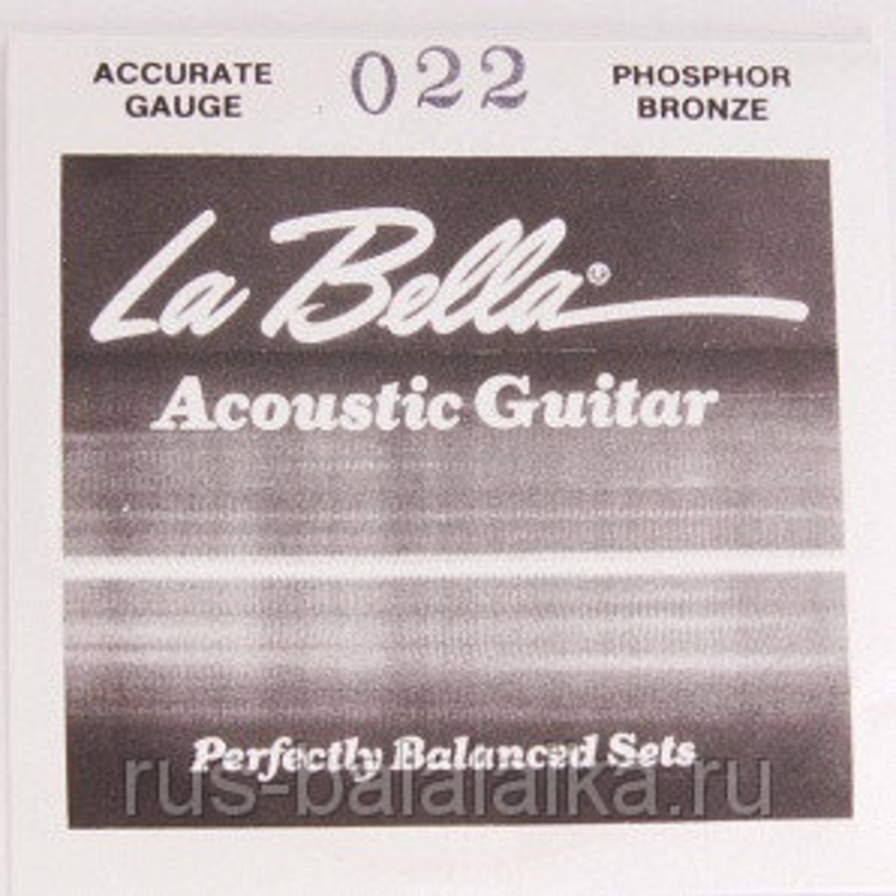 Струна отдельная LA BELLA PW022