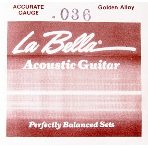 Струна для акустической гитары La Bella GW036 Golden Alloy