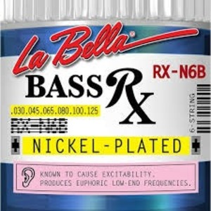 Струны для 6-ти струнной бас-гитары LA BELLA RX-N6B RX Nickel